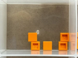 LEGO Parts - Orange Tile 1 x 1 with Groove - No 3070b - QTY 5 - Picture 1 of 1
