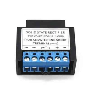 1PC NEW Solid State Rectifier 440 VAC/DC190VDC 3AMP FOR SWITCHING SHORT TERMINAL - Picture 1 of 7