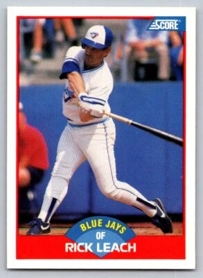 1989 Score #540 Rick Leach Toronto Blue Jays - Image 1 of 2