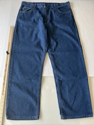 Pantalones de mezclilla Carhartt FR resistentes al fuego para hombre 40x30 azul gato 2 resistentes al fuego - nuevos con etiquetas Foto 1 de 4