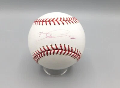BOBBY CROSBY 亲笔签名签名 ROMLB 棒球 - 奥克兰 A's — 第 1/2 张图片