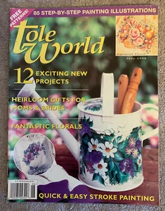 Tole World Magazine June 1998, 85 Painting Illustrations,Gifts,Free Patterns etc - Picture 1 of 1