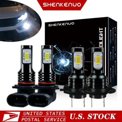 For Hyundai Veloster 2019-2020 LED Headlight High Low Beam Bulbs 6000K White - Image 1 of 4