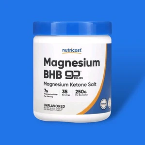 Nutricost, Magnesio BHB, sin sabor, 250 g - Imagen 1 de 2