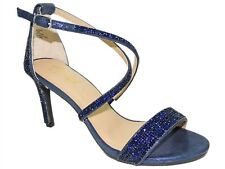 Thalia Sodi Women's Darria Strappy Sandals Navy Blue Size 9 M