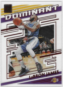 LEBRON JAMES 2020-21 PANINI CLARAMENTE DONRUSS DOMINATORS INSERTO ROJO SP/49 LAKERS - Imagen 1 de 1