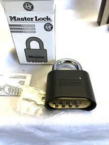 3) Master Lock 178D- Set/Reset Combination Padlocks Gray, Weather Resistant +KEY - Picture 1 of 7
