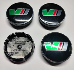 4Pcs Skodas VRS II Wheel center Hub caps 56mm Scala Rapid Fabia Octavia Roomster - Picture 1 of 3