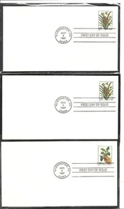 US SC # 3126-3129a Merian Botanical Prints. Citron- pineapple FDC . No cachet - Picture 1 of 2