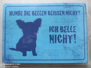 Warnung Vor Dem Hund Schilder Hundeschild Warnschild Warnung Achtung Vorsicht - Picture 1 of 1