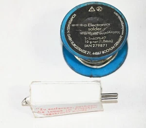 Elecronics Items Solder tin 69% lead 40% small spool with Projector Bulb 12V 50W - Picture 1 of 6