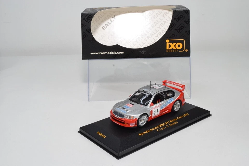 B21 1:43 IXO RAM104 HYUNDAI ACCENT WRC #11 MONTE CARLO РАЛЛИ 2003 LOIX SMEETS MB - Изображение 1 из 4