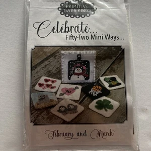 Primitive Gatherings Celebrate Fifty Two Mini Ways Kit February And March  - Picture 1 of 2
