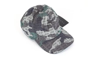 John Richmond Hombre Tapa M Verde Marrón Algodón Logo Béisbol Patrón Casual - Imagen 1 de 9