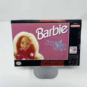 SNES Barbie Super Model CIB Complete Manual Box Cartridge 1993 Very Good - Picture 1 of 18