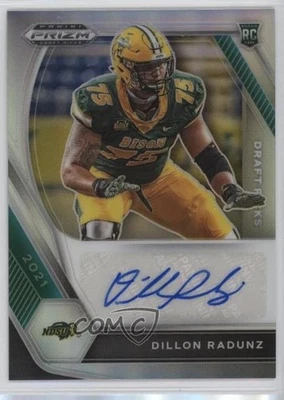 2021 Panini Prizm Draft Picks Silver Dillon Radunz #DPA-DRA Rookie Auto RC - Image 1 of 2