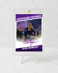 Alex Morgan Trading Card Fanart Auto Signature Autograph limited NWSL - Picture 1 of 1