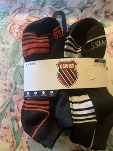 K-Swiss Men’s Socks 6 Packs Shoe Size 6-12 - Picture 1 of 8