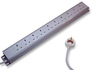 PRO ELEC - 10-Wegs PDU, Horizontaal Rackmontage - Afbeelding 1 van 1