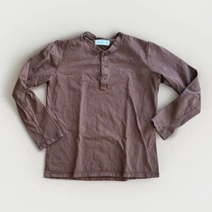 Imogene and Willie Henley Shirt Men’s Small Brown Long Sleeve Made In U.S. - Picture 1 of 5