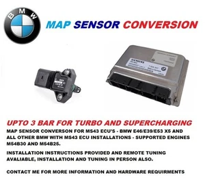 BMW E46 MS43 ECU Map Sensor Conversion Remote Tuning Or In Person B30 B25 Drift - Picture 1 of 1