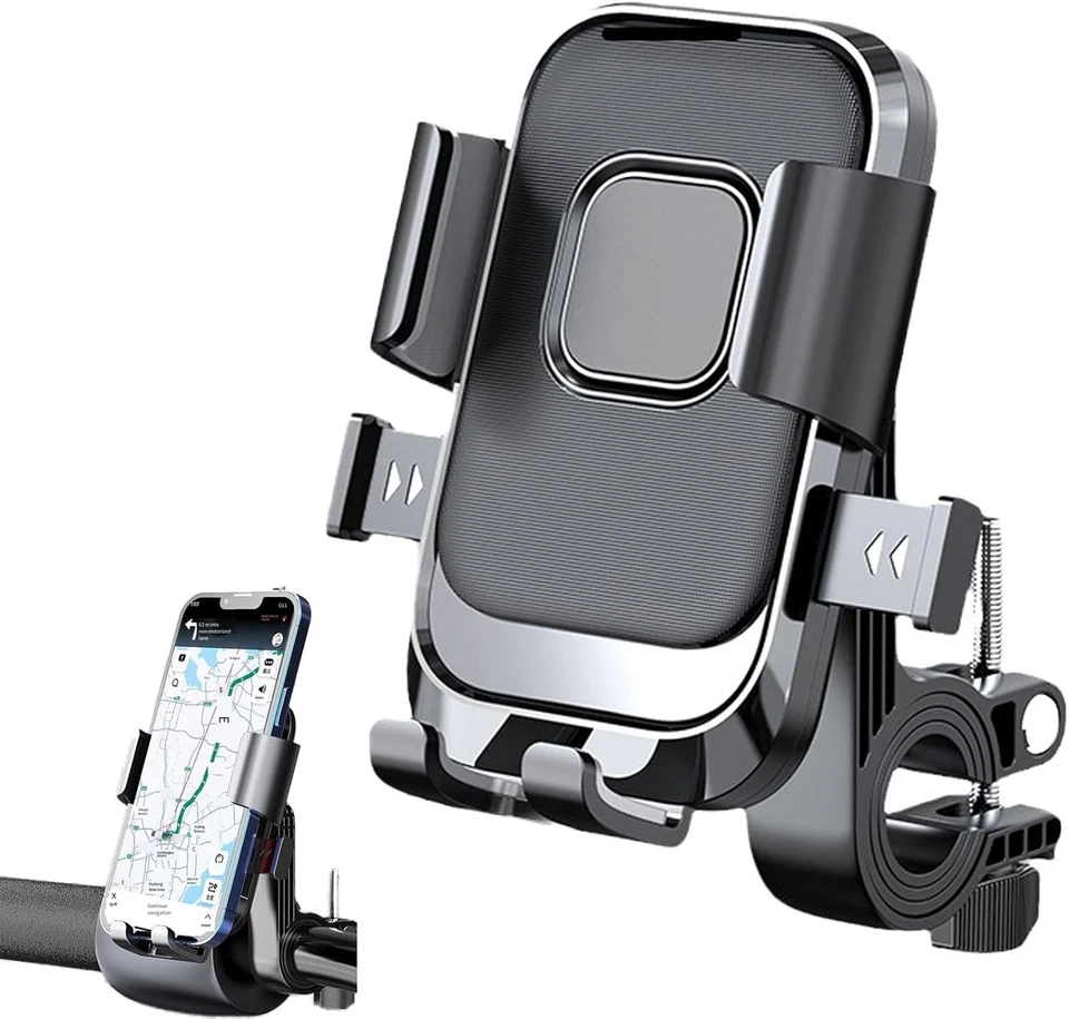 Suporte para guidão de motocicleta bicicleta para iPhone Samsung celular GPS - Imagem 1 de 4