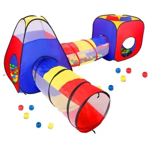 Opret Play Tent for Kids, 4 in 1 Pop Up Tent and Tunnels Foldable Playhouse Ball - Picture 1 of 5