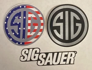 Set Of 3 Sig Sauer Logo Stickers - Picture 1 of 1