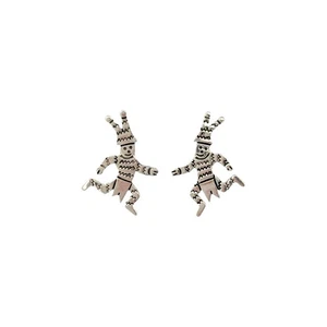 Zandra Tahy, Earrings, Sterling Silver, Navajo Handmade, 1 - Picture 1 of 4