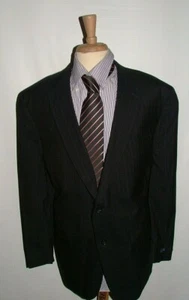NEU MIT ETIKETT HICKEY BY HICKEY FREEMAN BLAZER GR 50 P 100% WOLLE SCHWARZ GESTREIFT #280 - Bild 1 von 8