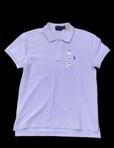 Poloshirt für Kinder Polo Ralph Lauren klassische Passform Netz in lila Gr. S mit Wassermar - Bild 1 von 3