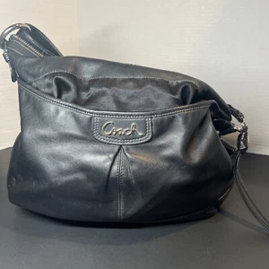 Borsa a tracolla media Coach B1357-F19726 in pelle nera classica LEGGI - Foto 1 di 10