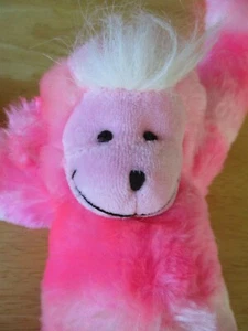 Tinte de Tinta Colgante de 14" de Largo de Peluche/Sonido Rosa Designs Ape Rosa Blanco - Imagen 1 de 6