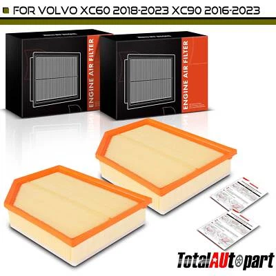 2x Filtro de aire del motor para Volvo S60 2019-2023 S90 V60 Cross Country XC60 L4 2,0 L Foto 1 de 4