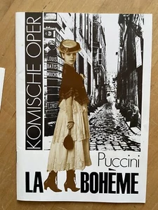 La Bohème Puccini Mühsam Lumpenlied Komische Oper Berlin Programm Spielplan DDR - Bild 1 von 5