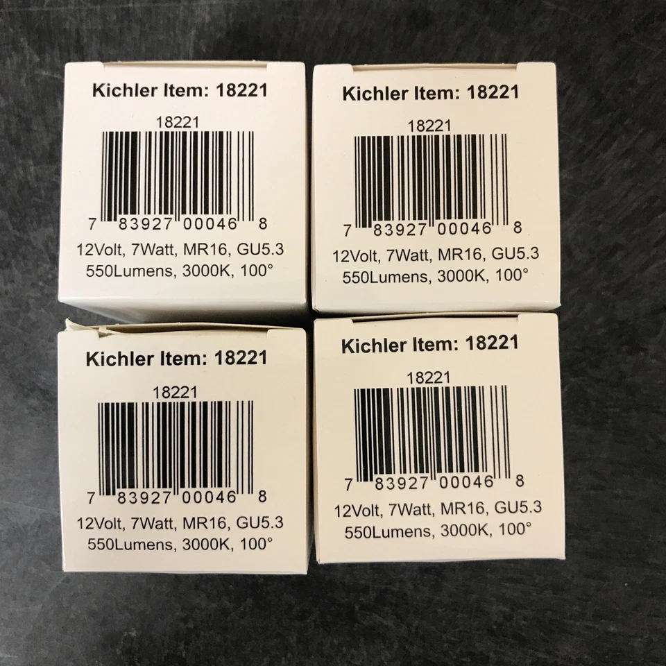 Kichler Landscape 18221 - 7 Watt MR16 LED Bi-Pin Light Bulb - 3000K - 12 Volts