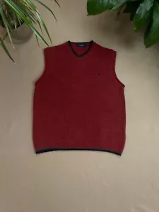 Burberry London Mens Wool Quite Luxury V Neck Vest Model Satab Size 5 Fit L - Picture 1 of 11