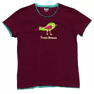 Lazy One - Women's PJ Tee - "Tweet Dreams" - Small - Picture 1 of 2