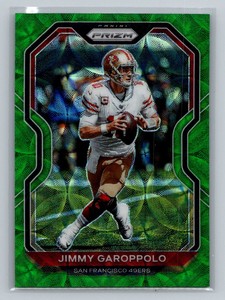 2020 Panini Prizm Jimmy Garoppolo /75 Prizm Green Scope San Francisco 49ers