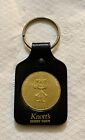 Rare Vtg  1980 Knott’s Berry Farm Snoopy Collector Coin Leather Keychain Sally