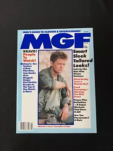 MGF MEN’S GUIDE TO FASHION MAGAZINE October 1989 Michael J. Fox Don Henley - Picture 1 of 5