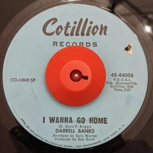 Darrell Banks northern soul love of my woman wanna go home clean 45 VG+ - Imagen 1 de 4