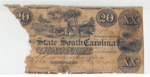 1850 Bank of The State of South Carolina, Charleston - $20 Sh594 Rare D05697 - Picture 1 of 2