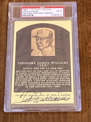 Ted Williams PSA 5 Auto’d HOF Post Card (Boston Red Sox HOF)- 1964 - Image 1 of 3