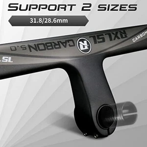 Straßenfahrrad integrierter Lenkervorbau OD2 31.8/28.6 Carbon Drop Bar 400 420 440 - Bild 1 von 13