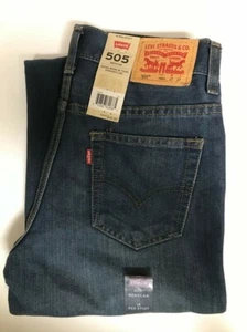 Levi's Boy's 505 Straight Leg Jeans Size 14 Reg 27 x 27 NEW MSRP $40.00 - Picture 1 of 5