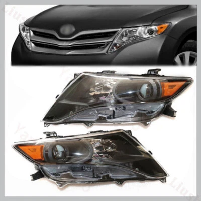For 2009-2016 Toyota Venza Halogen Headlights Left & Right Headlamps Clear Lens Foto 1 de 4