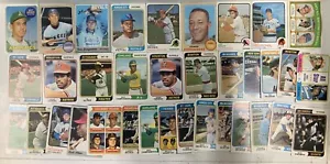 Vor 1975 Topps Baseball Karten Lot 35 Karten Gnu Trading Cards - Bild 1 von 12