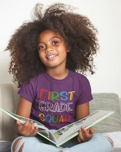 Kids First Grade T Shirt 1st Grade Squad T Shirt Cute Back To School Shirt Gift - Picture 1 of 10