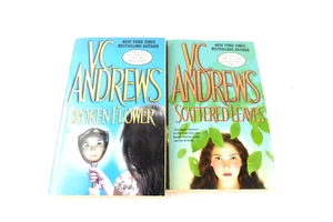 VC Andrews Paperback Broken Flower & Scattered Leaves - Imagen 1 de 3